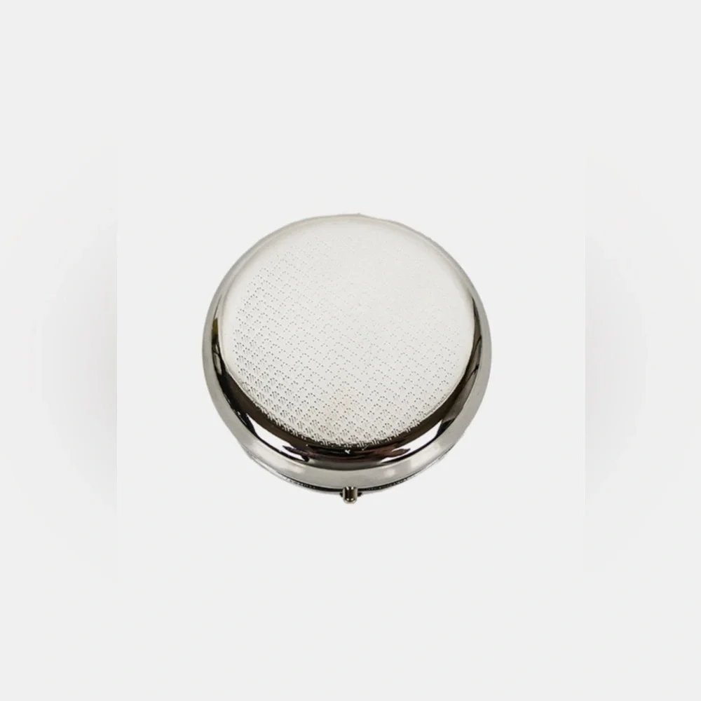 Nicole Lee USA Print Metallic Circular Small Pill Case